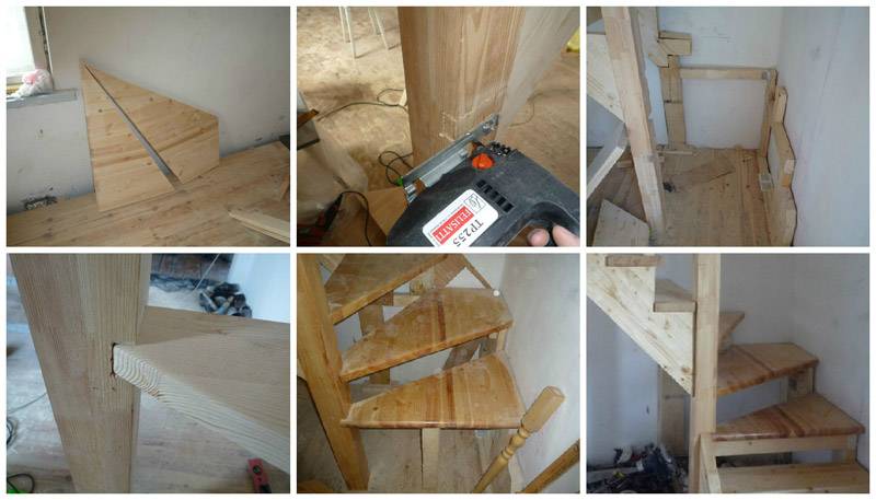 как укрепить деревянную лестницу