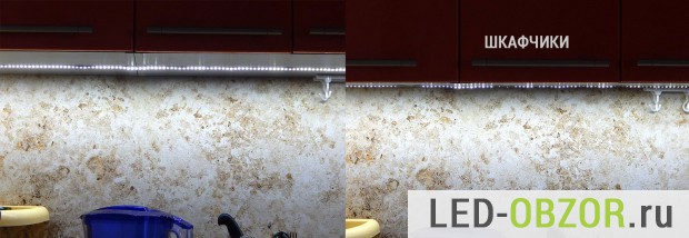 Установка светодиодной ленты на кухне 26 фото как установить прикрепить и подключить диодную ленту к кухонному гарнитуру своими руками